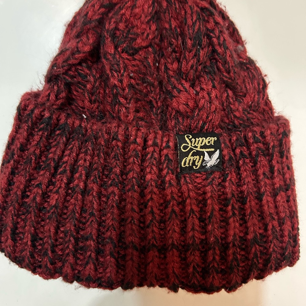 Superdry Red Knit Beanie